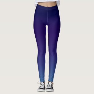 Enkel modern blå marin övertoning leggings