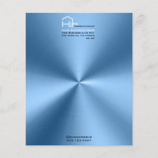 Enkel modern blå minimalistisk brevhuvud 