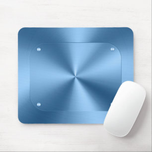 Enkel modern, blå, minimalistisk chic musmatta