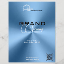 Enkel, modern, blå, minimalistisk Flyer