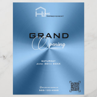 Enkel, modern, blå, minimalistisk Flyer