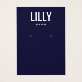 Enkel, modern, blå Visning Visitkort