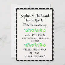 Enkel modern Blommigt Nya Firande Party i