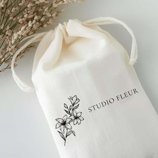 Enkel modern Blommigt Självfärgande Stämpel (Skapare uppladdad)