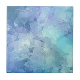 ENKEL MODERN BLUE GEOMETRIC ABSTRAKT MÖNSTER KAKELPLATTA