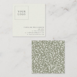 Enkel, modern, botanisk Anpassningsbar för din Log Fyrkantigt Visitkort