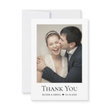 Enkel modern Bröllop Photo Heart liten