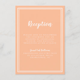 Enkel Modern Bröllopsmottagning Traditionell Persi Tilläggskort