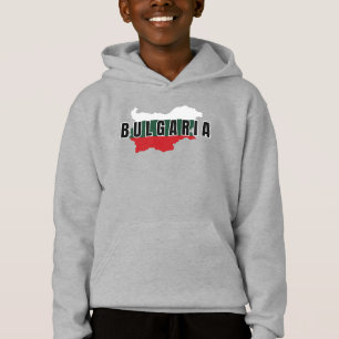 Enkel modern Bulgarien Art Brev Flagga Souvenir T Shirt