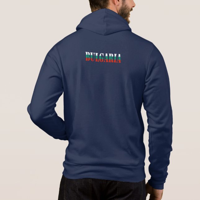 Enkel Modern Bulgariens nationella Flagga Apparel  T Shirt (Baksida)