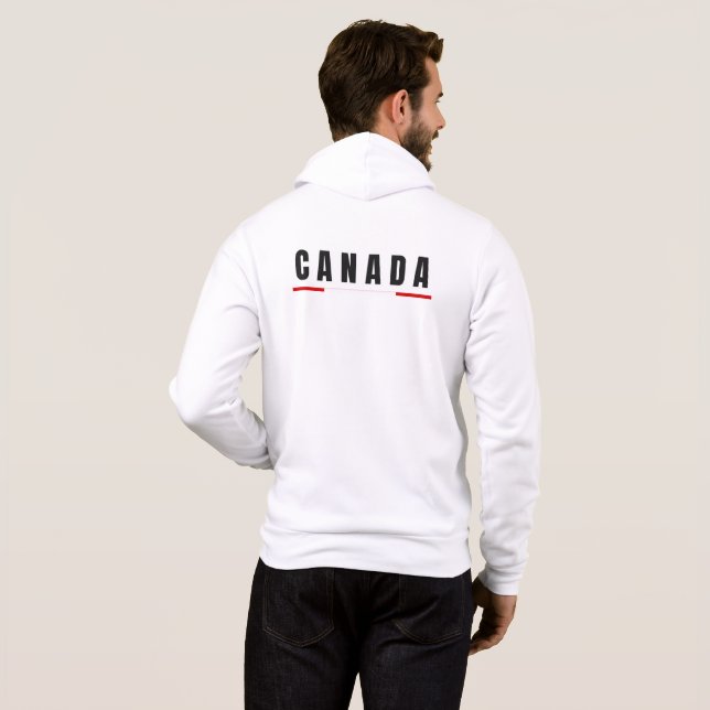 Enkel Modern Canada Art Brev Souvenir T Shirt (Hel baksida)