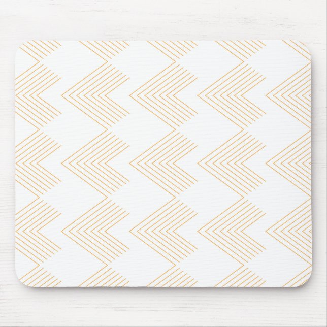 Enkel, modern chevron-pilformad bild mönster musmatta (Framsidan)