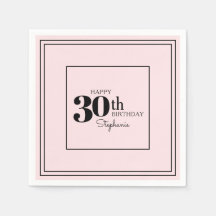 Enkel modern Chic 30års födelsedag Party