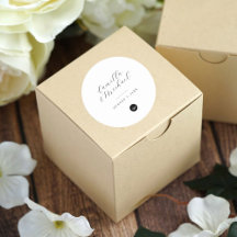 Enkel, modern cirkel för bröllopsstämpling