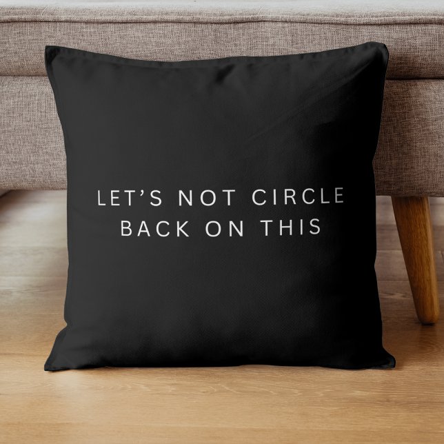 Enkel, modern cirkel tillbaka på den här luckan kudde (Skapare uppladdad)