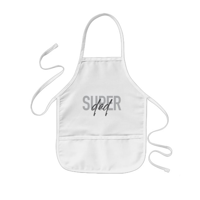 Enkel, modern, coola, trendig design Toppen Pappa Barnförkläde (Framsidan)