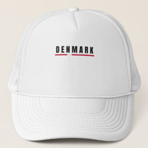 Enkel modern Danmark Dansk Brev Flagga Souvenir Keps
