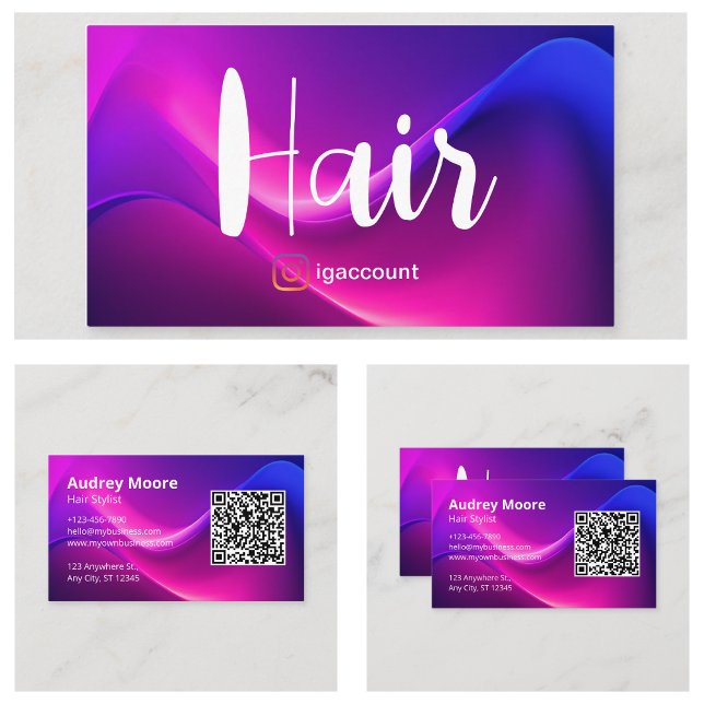 Enkel modern design - hårslista visitkort (Simple Modern Design Hair Stylist Business Card
)