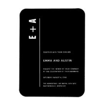 Enkel modern, djärv, minimalistisk Initialer Bröll