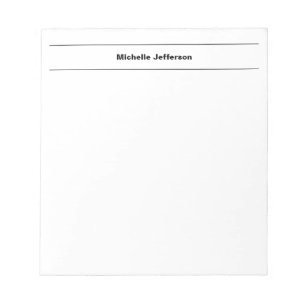 Enkel Modern Egen Namn Redigera Minimalistisk Anteckningsblock