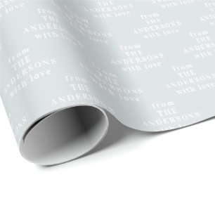 Enkel Modern Elegant Anpassad Presentpapper