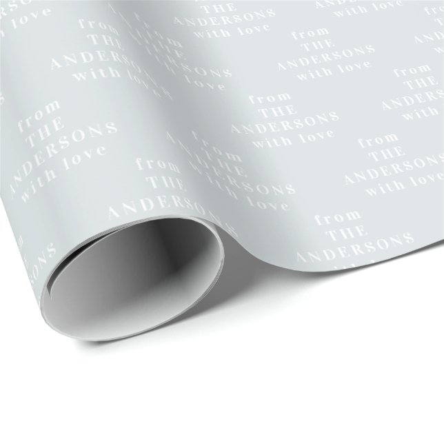 Enkel Modern Elegant Anpassad Presentpapper (Rullad Hörn)