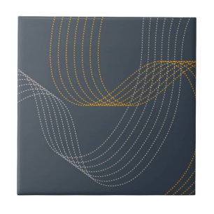 Enkel, modern, elegant, coola, illustration av tre kakelplatta