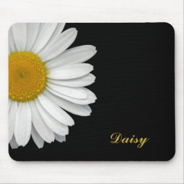 Enkel Modern Elegant Daisy blomma med Namn Musmatta