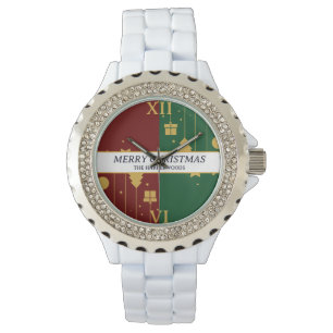 Enkel Modern Elegant Dekorativ Jul Familj Armbandsur