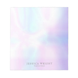 Enkel Modern Elegant Iridescent Anteckningsblock
