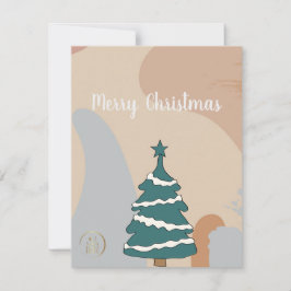 Enkel, modern Elegant-julkort för kunder Anteckningskort