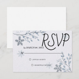 Enkel Modern Elegant Klassisk Bröllops-RSVP OSA Kort