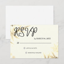 Enkel Modern Elegant Klassisk Bröllops-RSVP