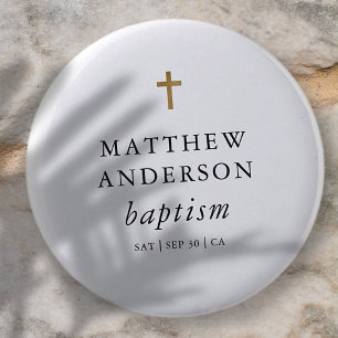 Enkel modern Elegant Kor Baby-baptism Knapp