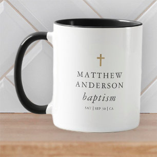Enkel modern Elegant Kor Baby-baptism Mugg