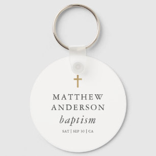 Enkel modern Elegant Kor Baby-baptism Nyckelring