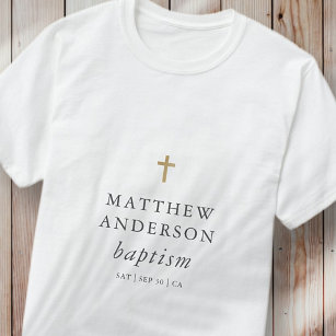 Enkel modern Elegant Kor Baby-baptism T Shirt