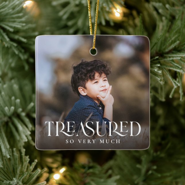 Enkel modern Elegant, rimmad 2 fotojul Julgransprydnad Keramik (Träd)