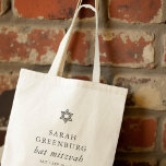 Enkel Modern Elegant Star av David Bat mitzvah Tygkasse<br><div class="desc">Design består av sans serif-typografi och lekfull kursiv skripttypografi på en enkel bakgrund. Finns här: http://www.zazzle.com/store/selectpartysupplies</div>