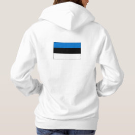 Enkel modern Estlands Flagga Souvenir, baksida T Shirt