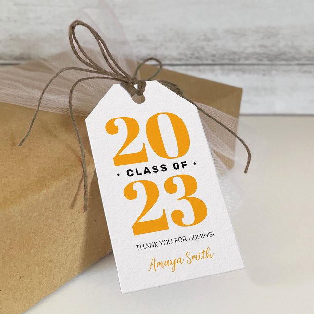 Enkel Modern Examen Tacksamt Gåva Etikett (Skapare uppladdad)