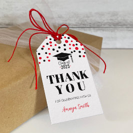 Enkel modern examenspresent tack tag presentetikett