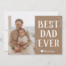 Enkel Modern Familj Fars Dagen Foto Namn