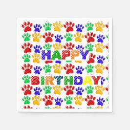 Enkel modern färglös födelsedagsfest av Tass-sälls Pappersservett