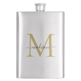Enkel modern Faux Guld Monogram Girly-skript Namn Fickplunta