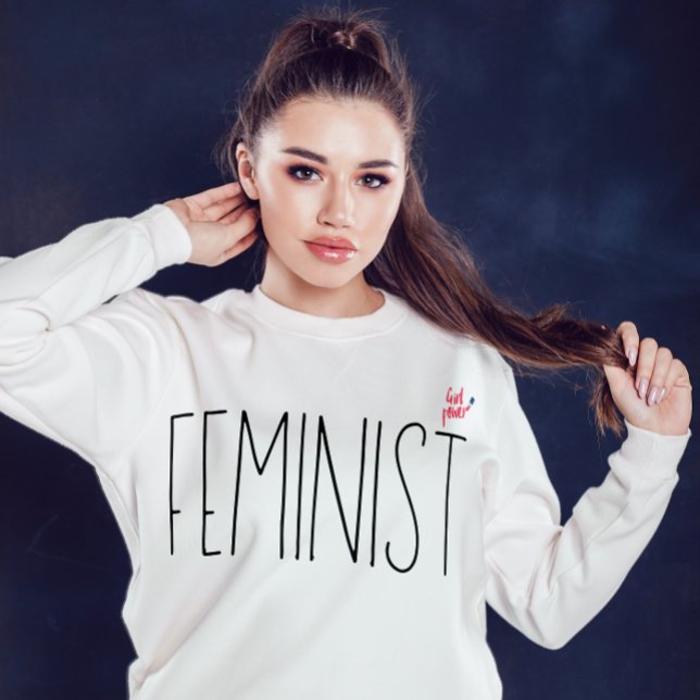 Enkel modern feministisk skript med minimal effekt t shirt (Skapare uppladdad)