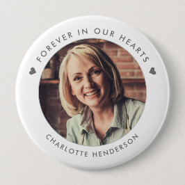 Enkel Modern För Evigt I Våra Hjärtan Foto Knapp