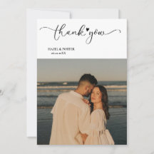 Enkel modern foto Bröllop tack