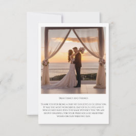 Enkel Modern Foto Bröllopstack-kort OSA Kort