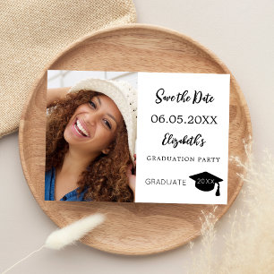 Enkel modern foto Examen Spara Datumet